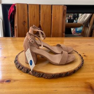 NWT- Target Nude Heeled Sandals